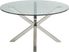 Linton Park Silver 5 Pc Round Dining Set with Bordeaux Chairs