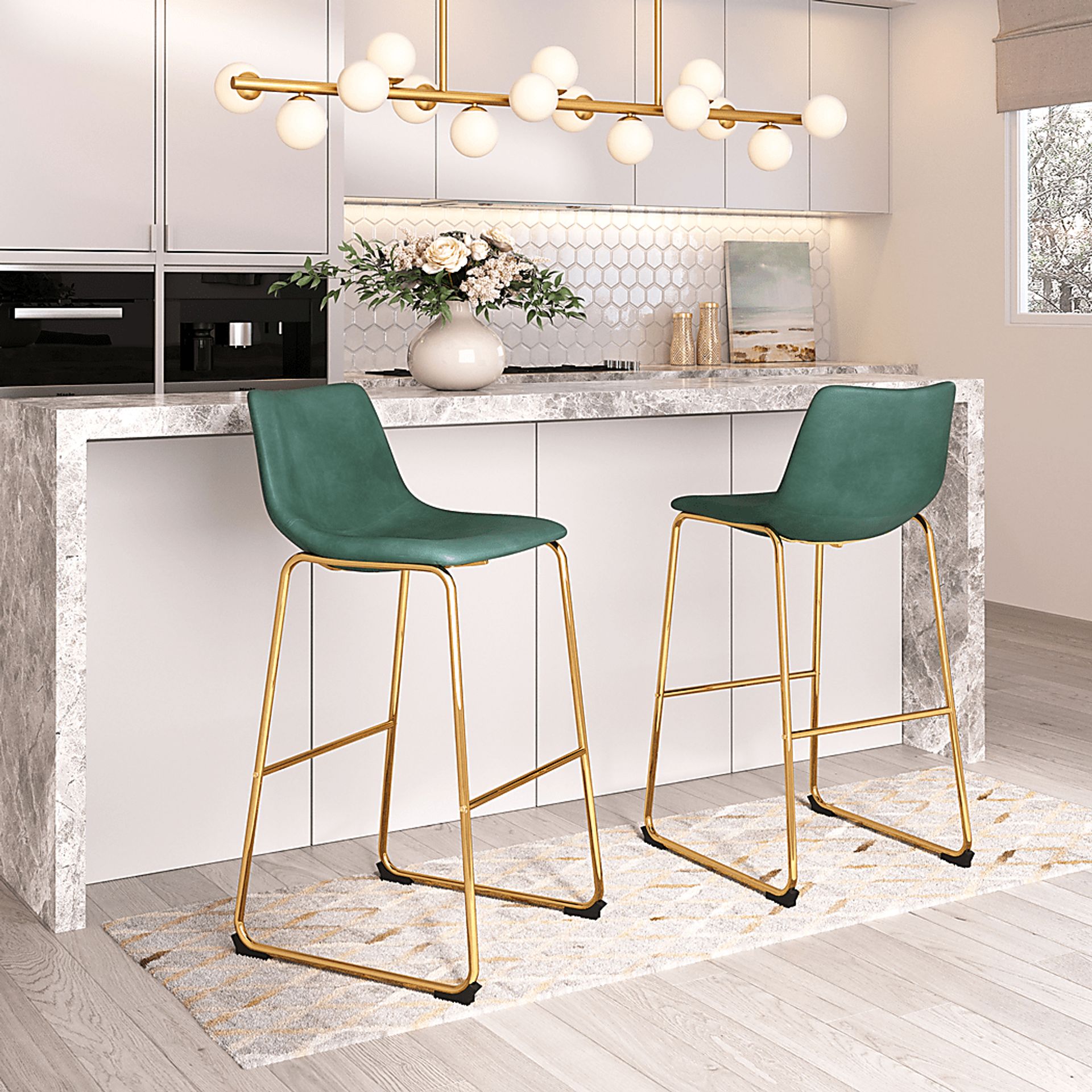 Linville Green Barstool, Set of 2 - Image 2