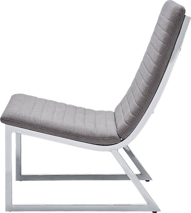 Linwal Gray Accent Chair - Thumbnail - Image 2
