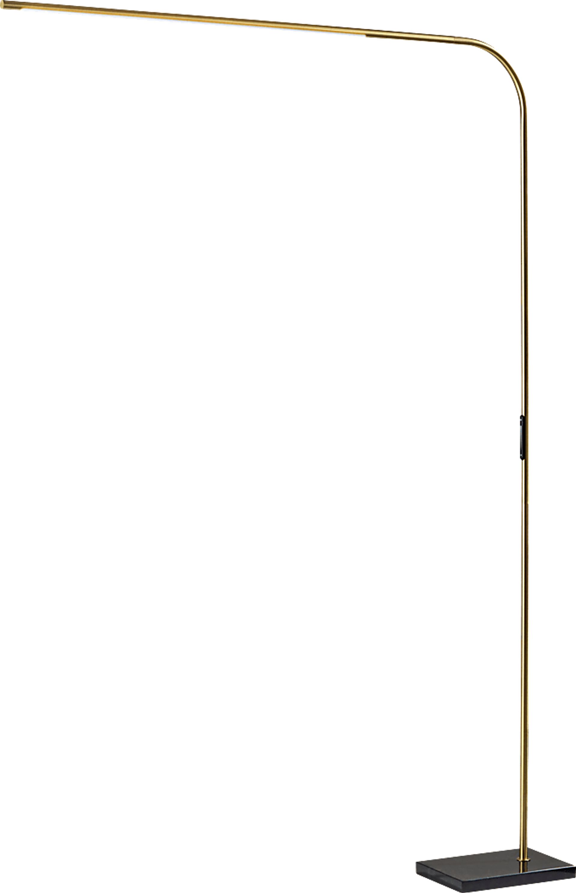 Linzee Club Brass Floor Lamp - Image 1