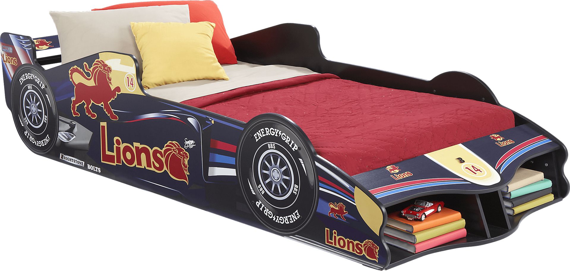 Lions Sports Car 3 Pc Twin Bed - Image 1