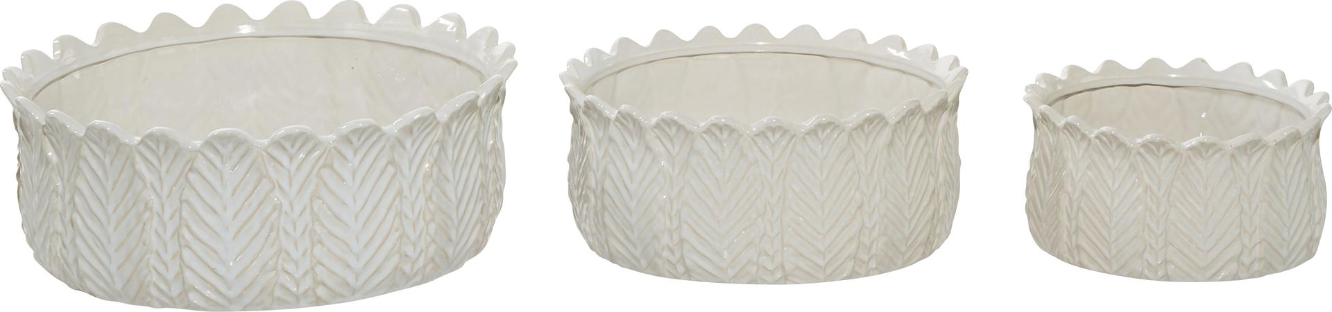 Lionstones White Planter, Set of 3 - Image 6