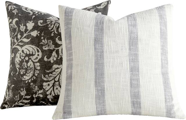 Lionway Charcoal Accent Pillow Set of 2 - Thumbnail - Image 1