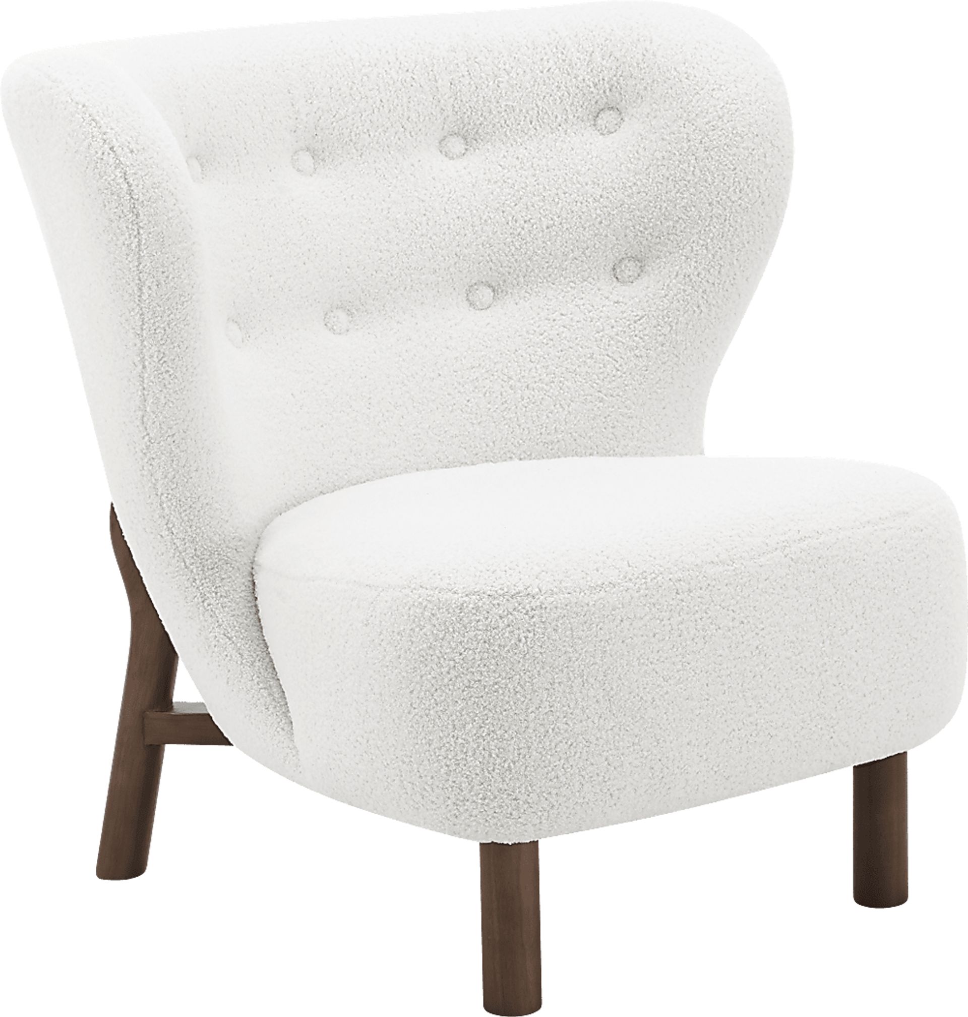 Lionwell White Accent Chair - Image 2