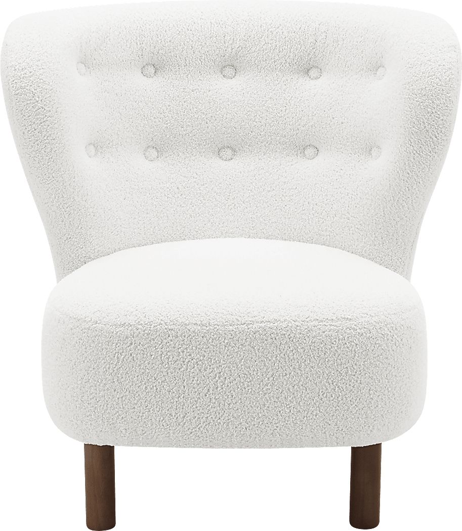 Lionwell White Accent Chair
