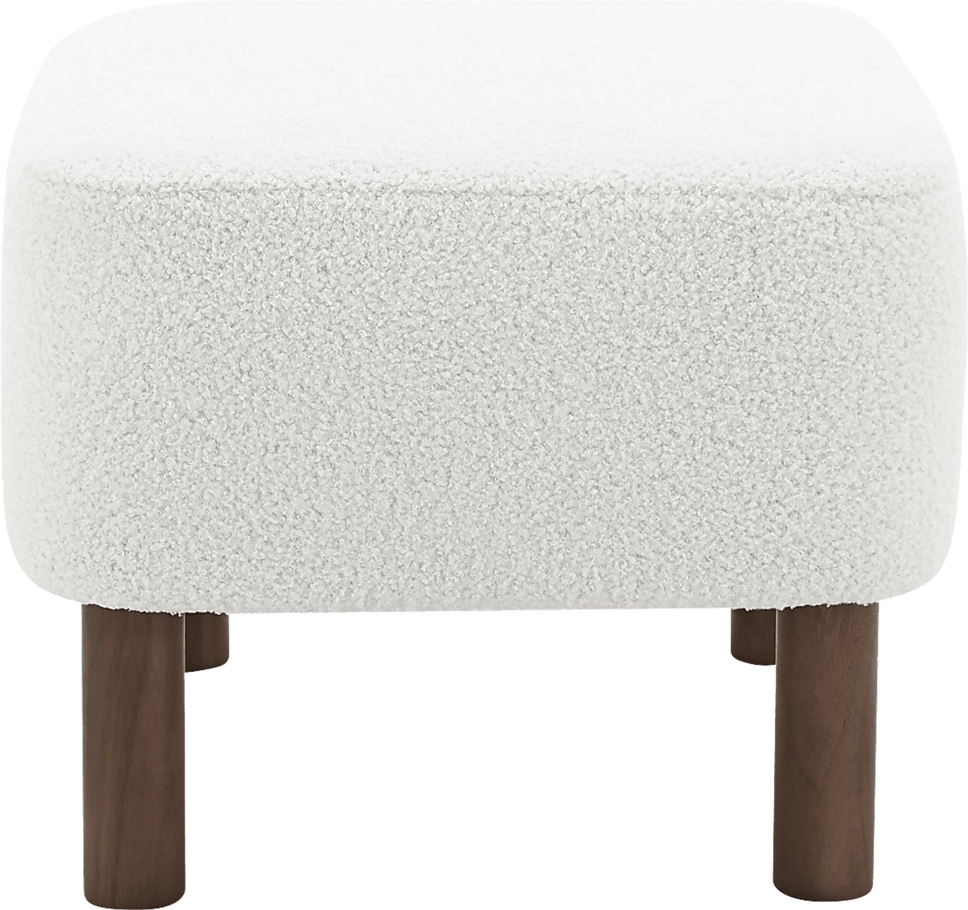 Lionwell White Ottoman - Image 3