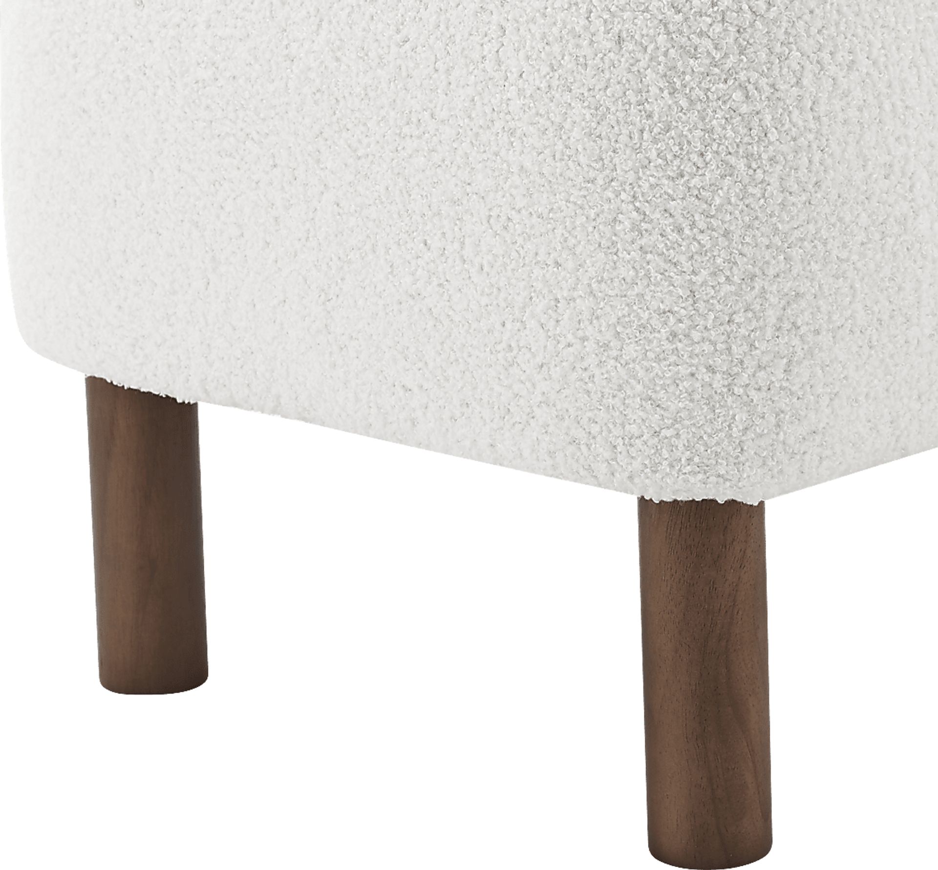 Lionwell White Ottoman - Image 4