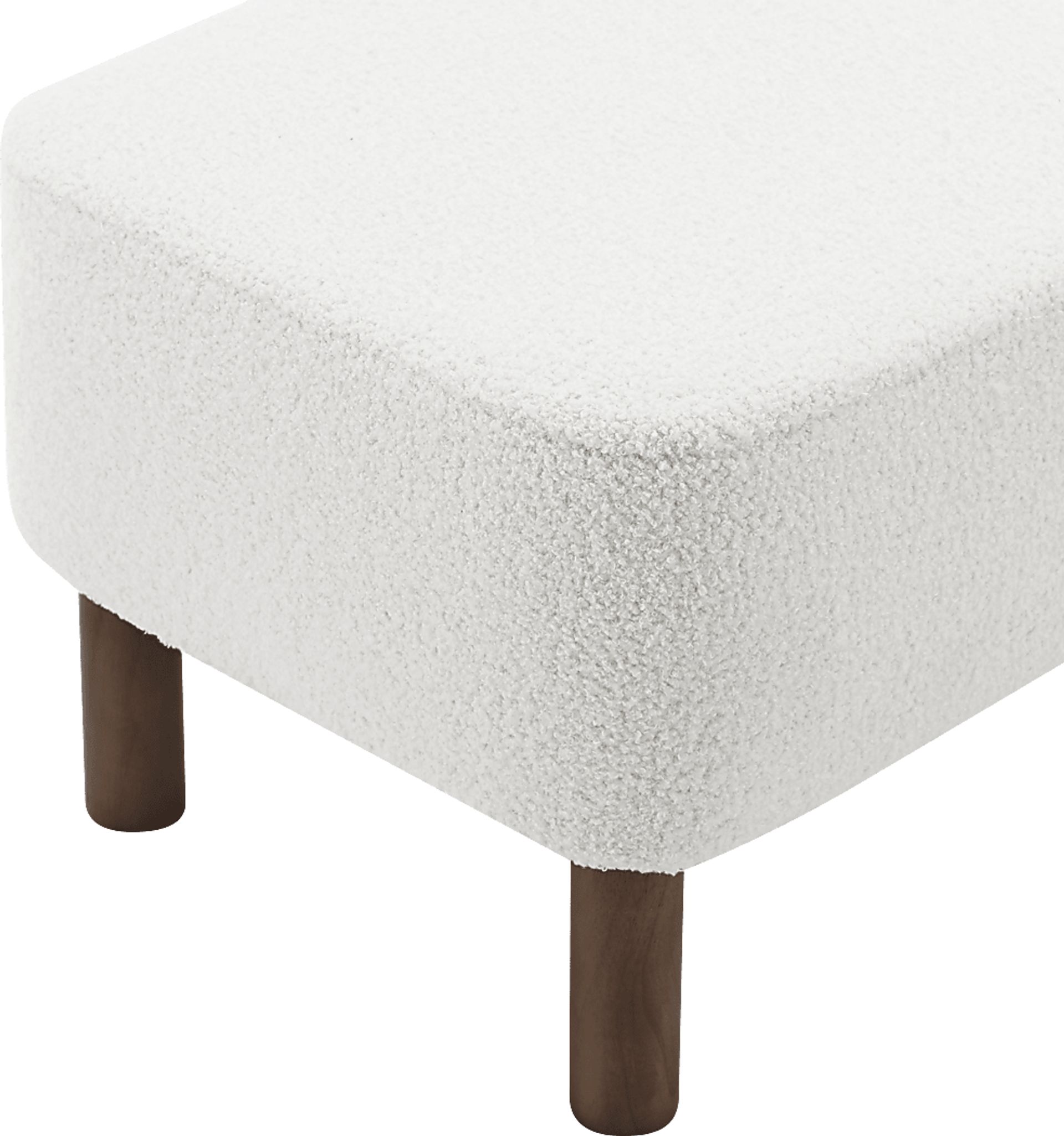 Lionwell White Ottoman - Image 5