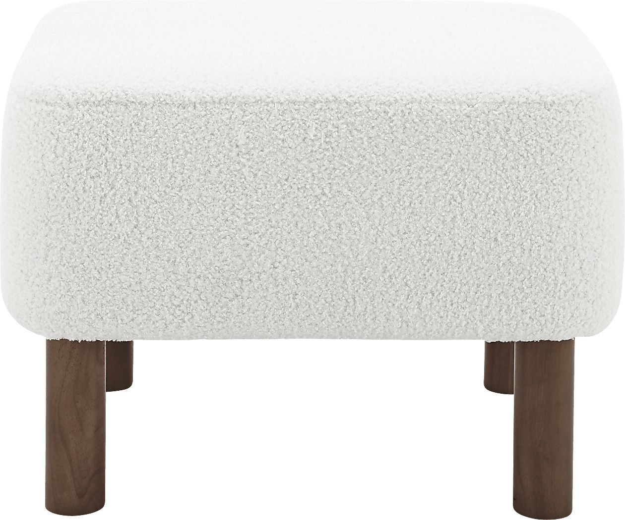 Lionwell White Ottoman