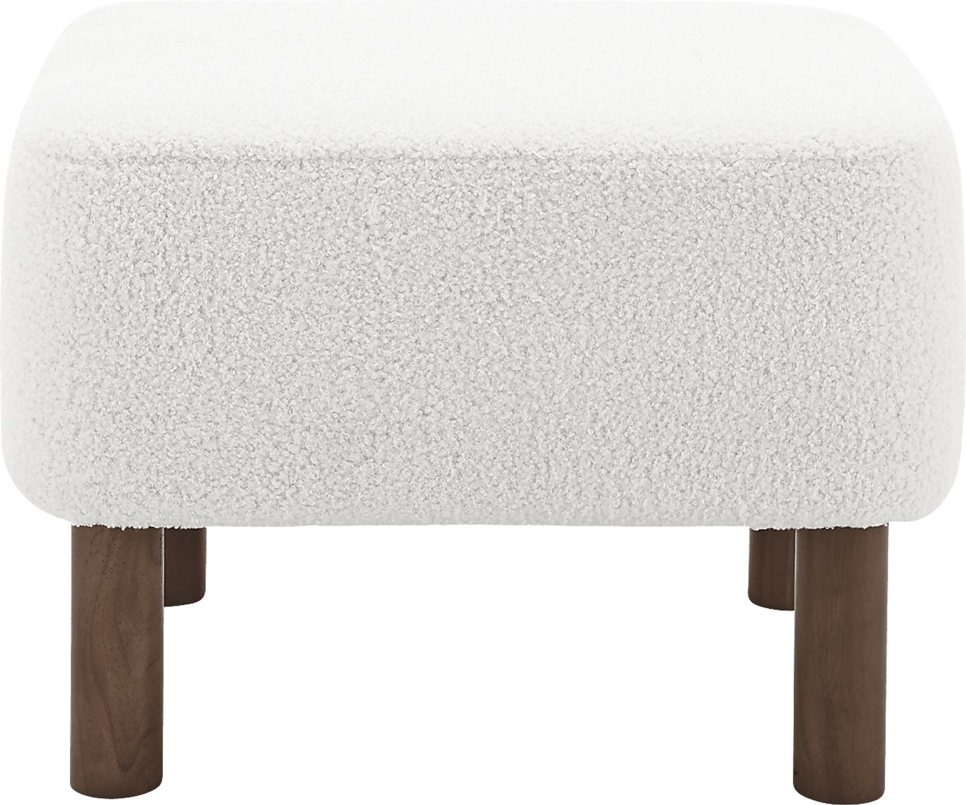 Lionwell White Ottoman - Image 1