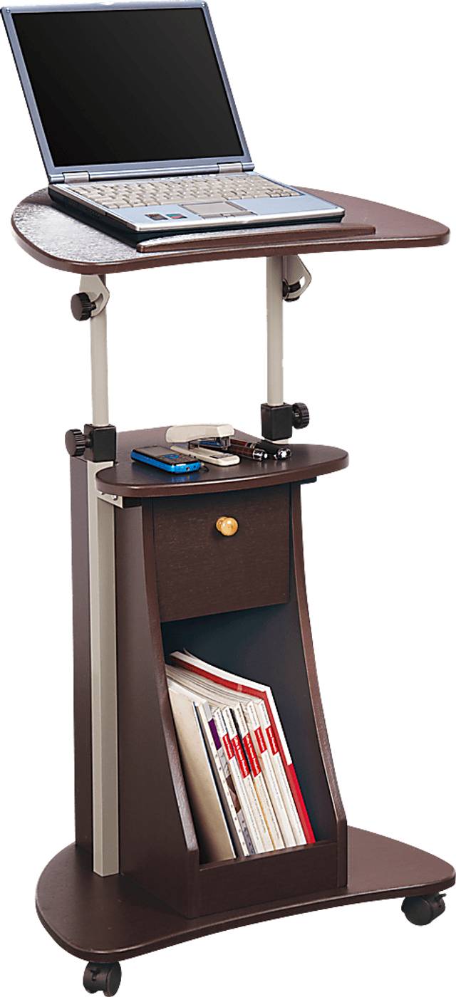 Liotre Brown Laptop Cart - Thumbnail - Image 3