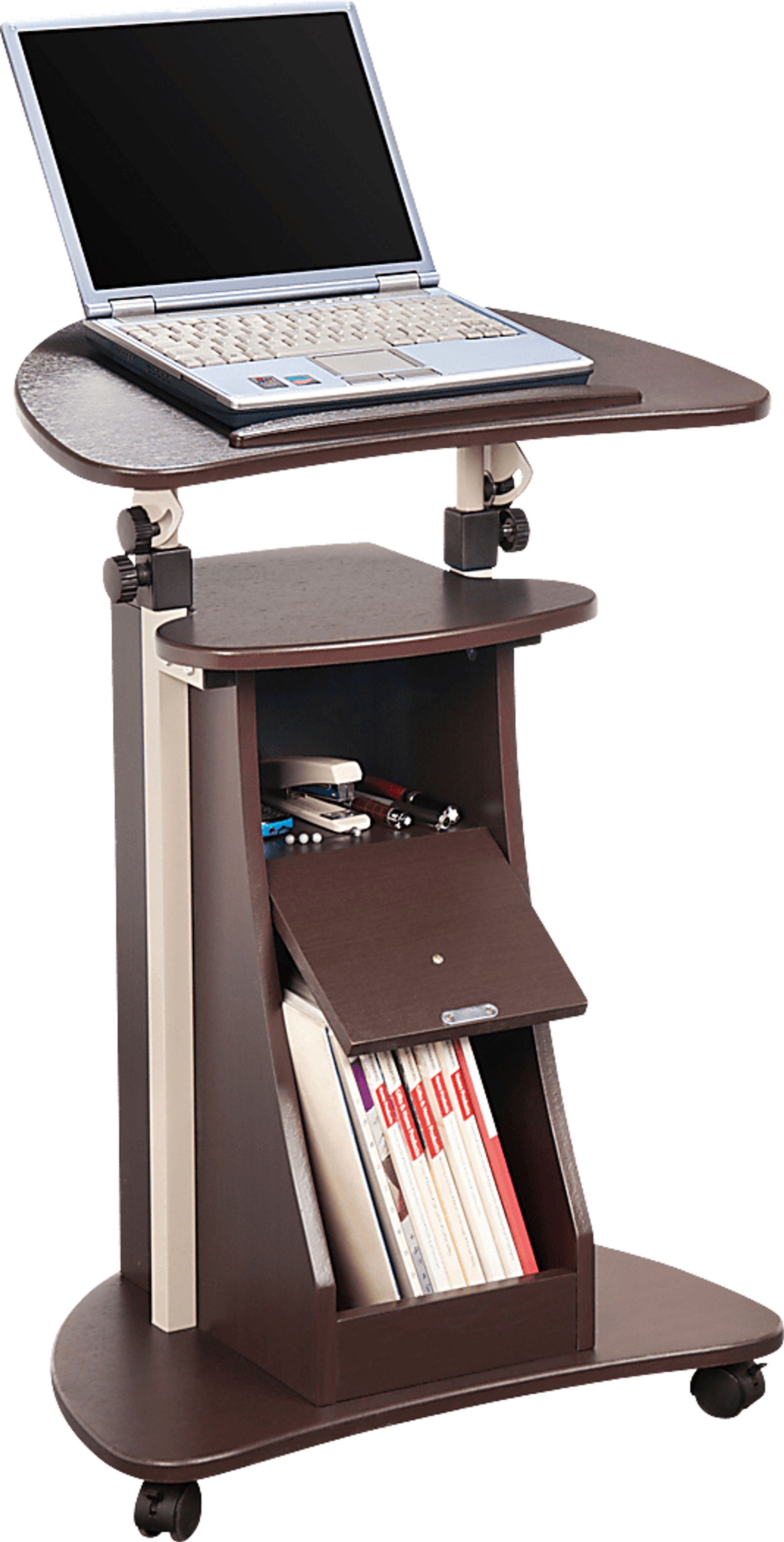 Liotre Brown Laptop Cart - Image 4