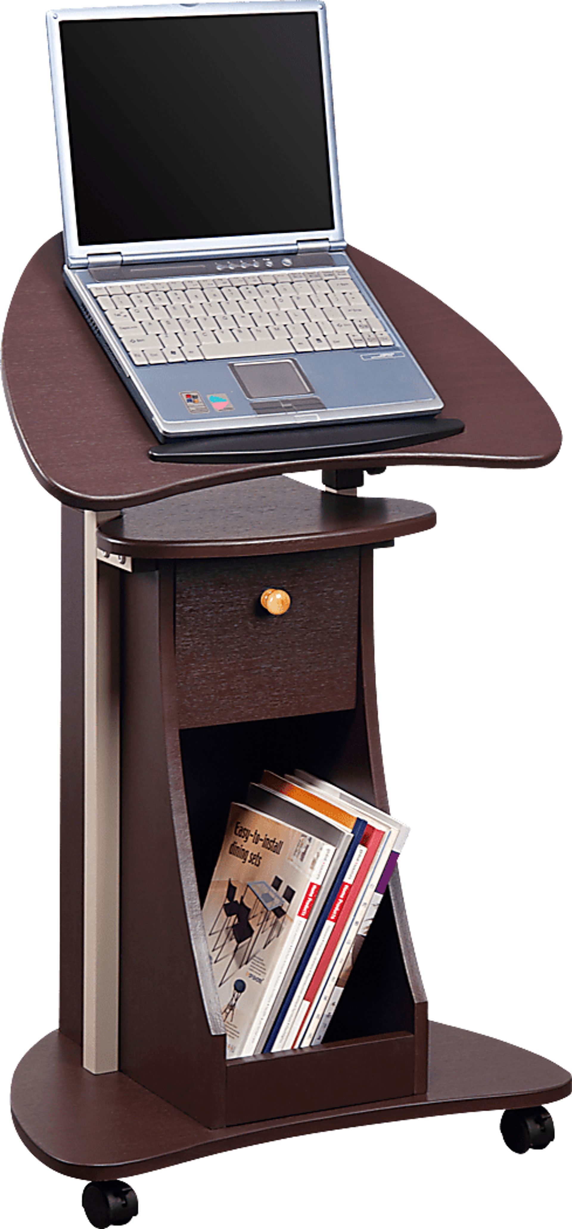 Liotre Brown Laptop Cart - Image 5
