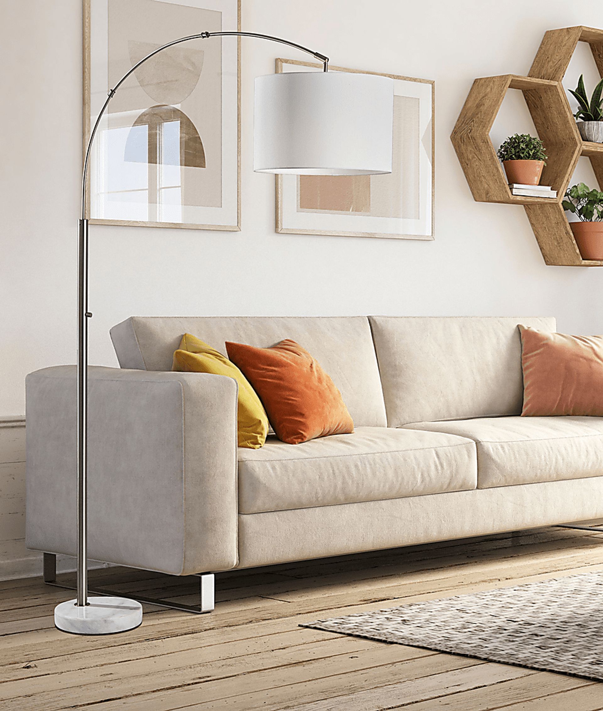 Lirien Silver Floor Lamp - Image 3