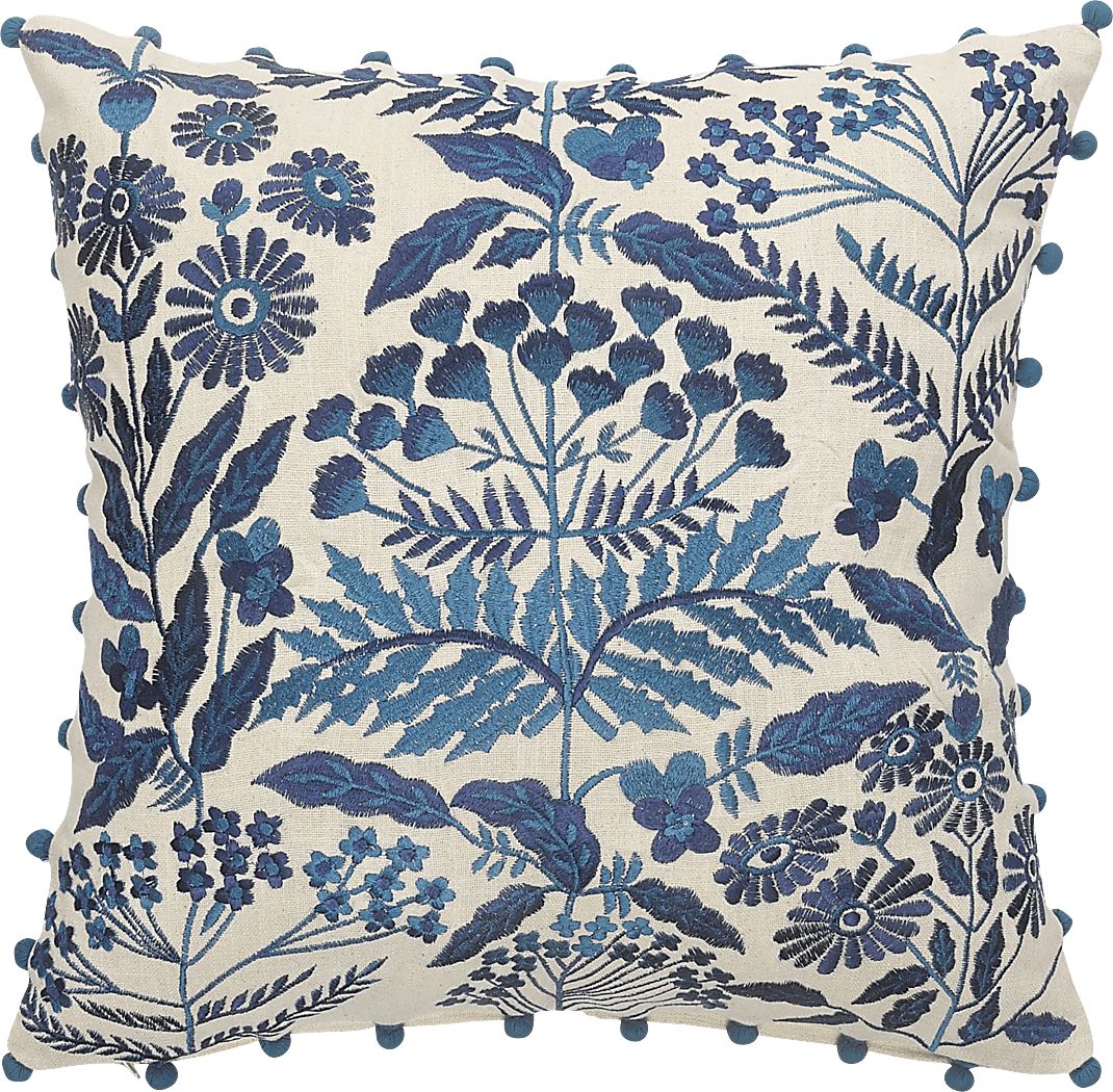 Lisan Blue Accent Pillow