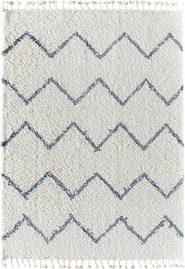 CosmoLiving By Cosmopolitan Lisara White 5' x 7' Rug - Thumbnail - Image 1