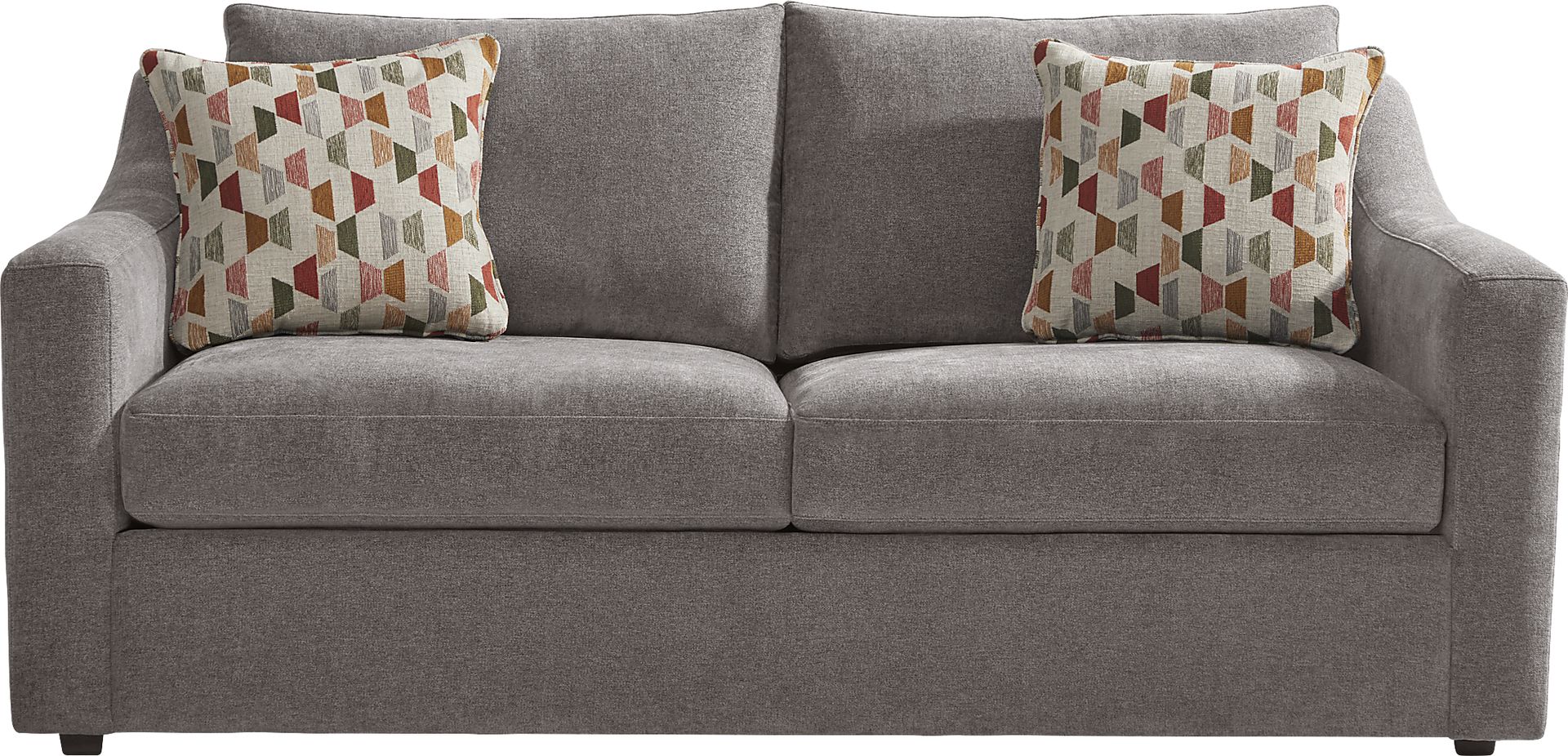 Lisbon Park Gray Chenille Fabric Premium Sleeper Loveseat Rooms to Go