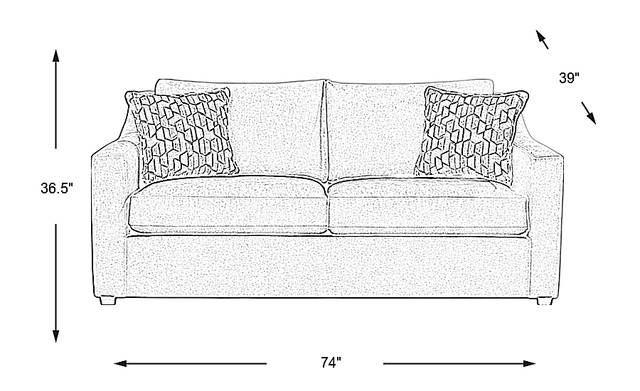Dimension Image. Please refer to the Dimension Tab on this page for dimension details.