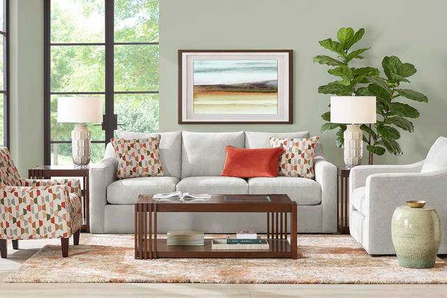 Lisbon Park Oyster 7 Pc Living Room - Thumbnail - Image 1