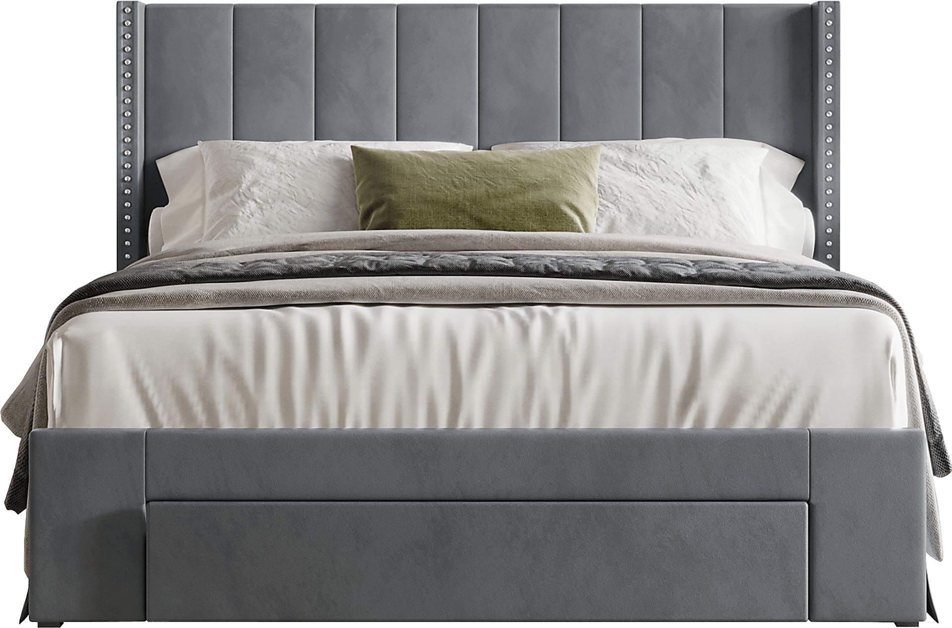 Lischey Dark Gray Twin Bed - Image 3