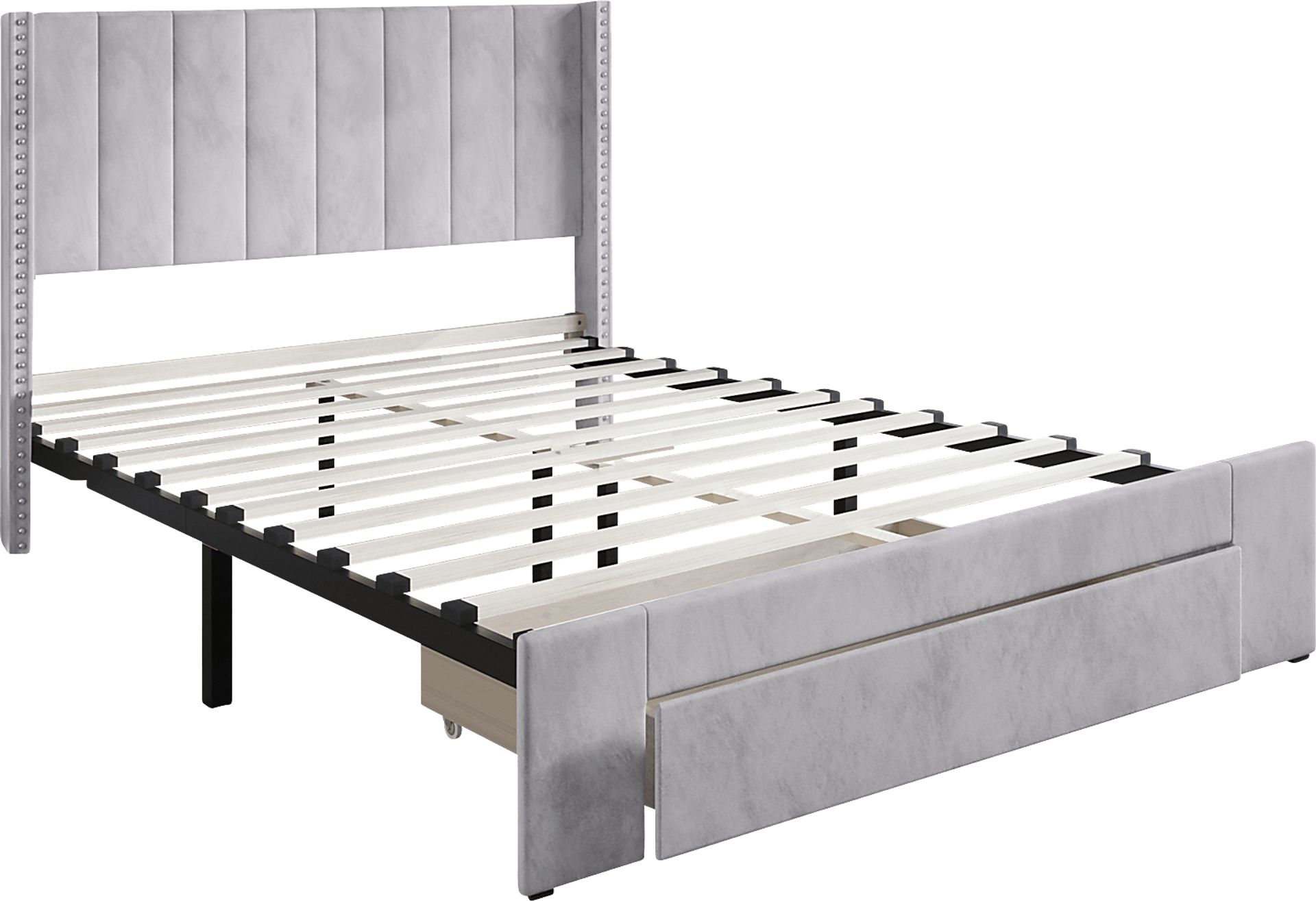 Lischey Dark Gray Twin Bed - Image 5