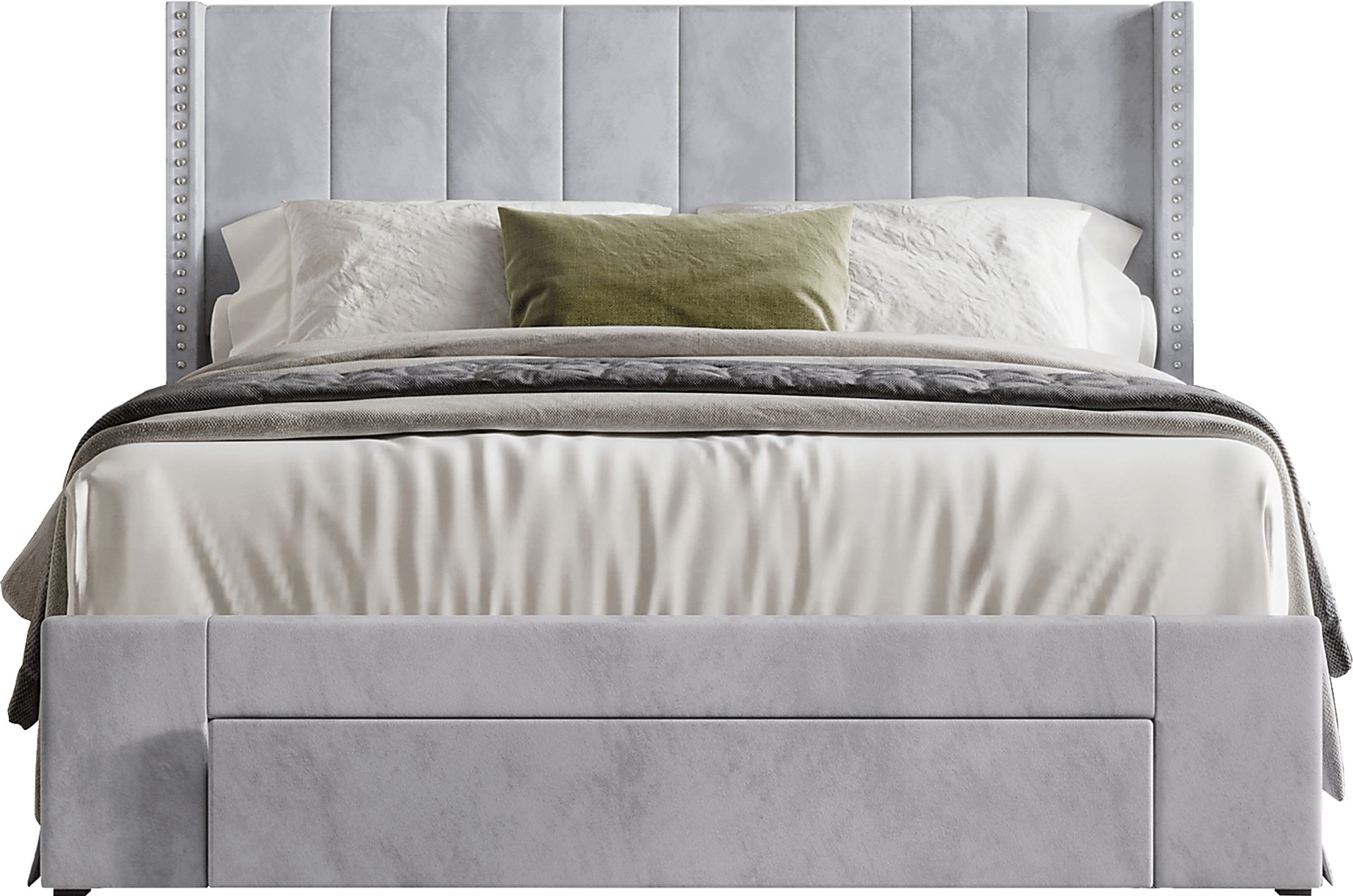 Lischey Light Gray Full Bed - Image 3