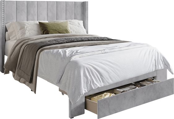 Lischey Light Gray King Bed