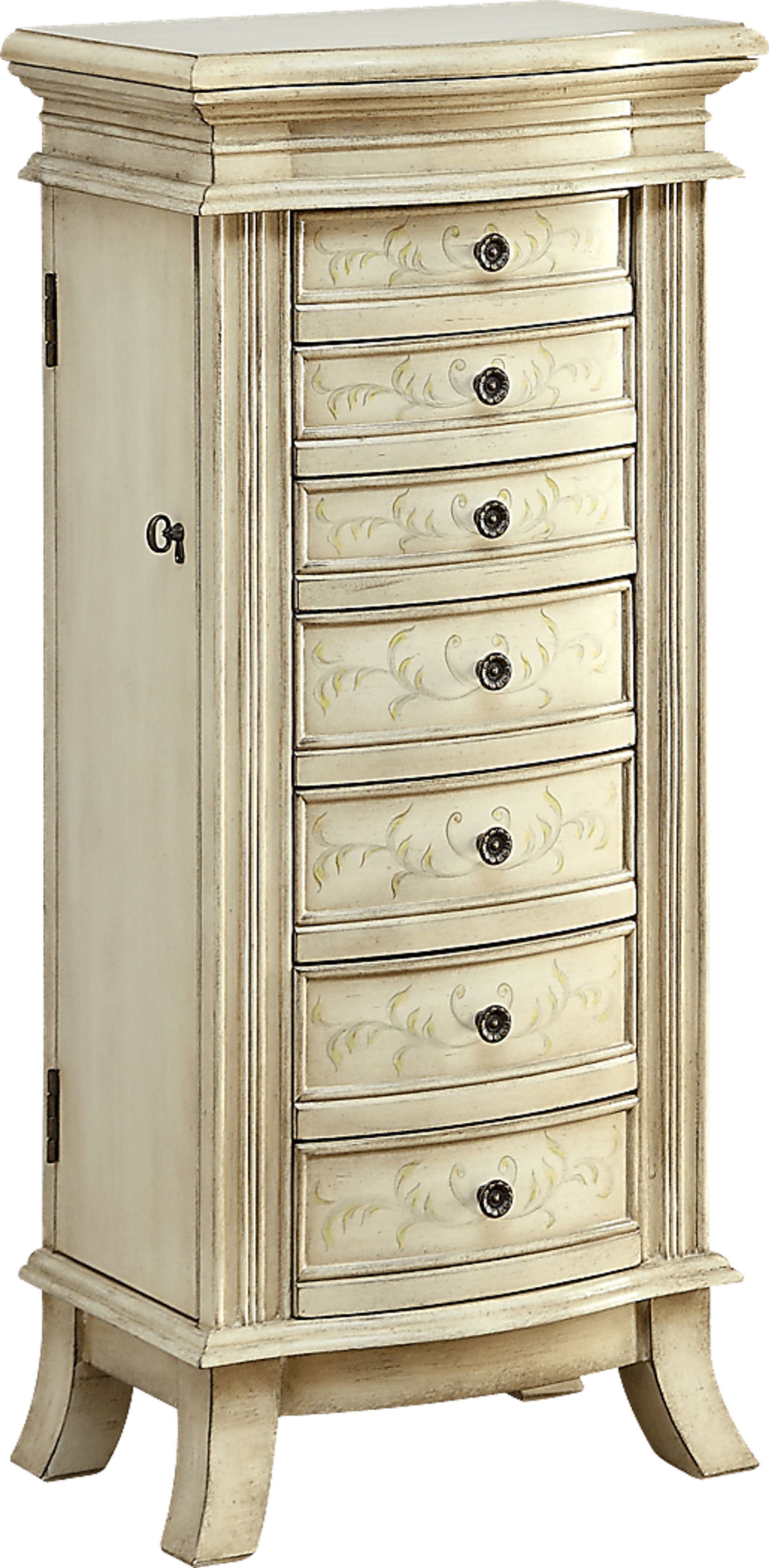 Lisele Ivory Jewelry Armoire - Image 2