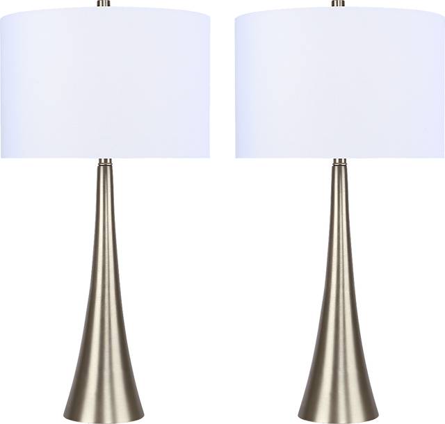 Lisera Street Champagne Table Lamps, Set of Two - Thumbnail - Image 1