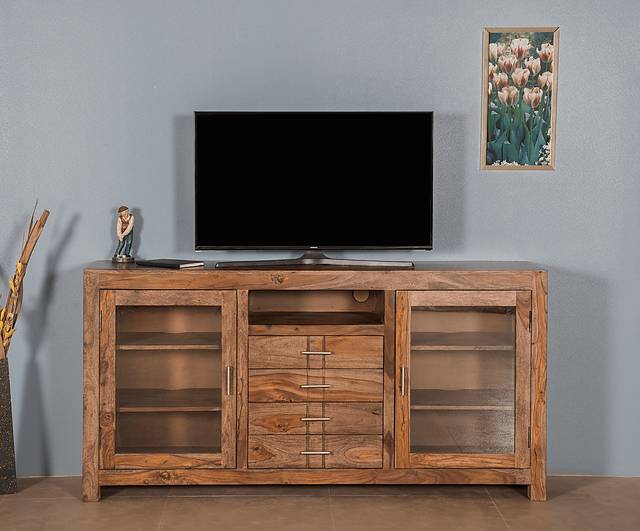 Lishwood Brown 67 in. Console - Thumbnail - Image 5