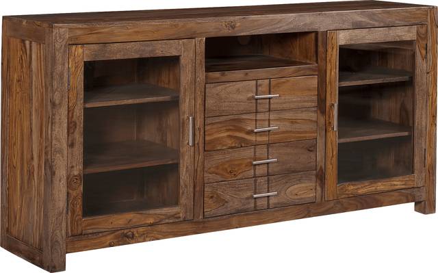 Lishwood Brown 67 in. Console - Thumbnail - Image 1