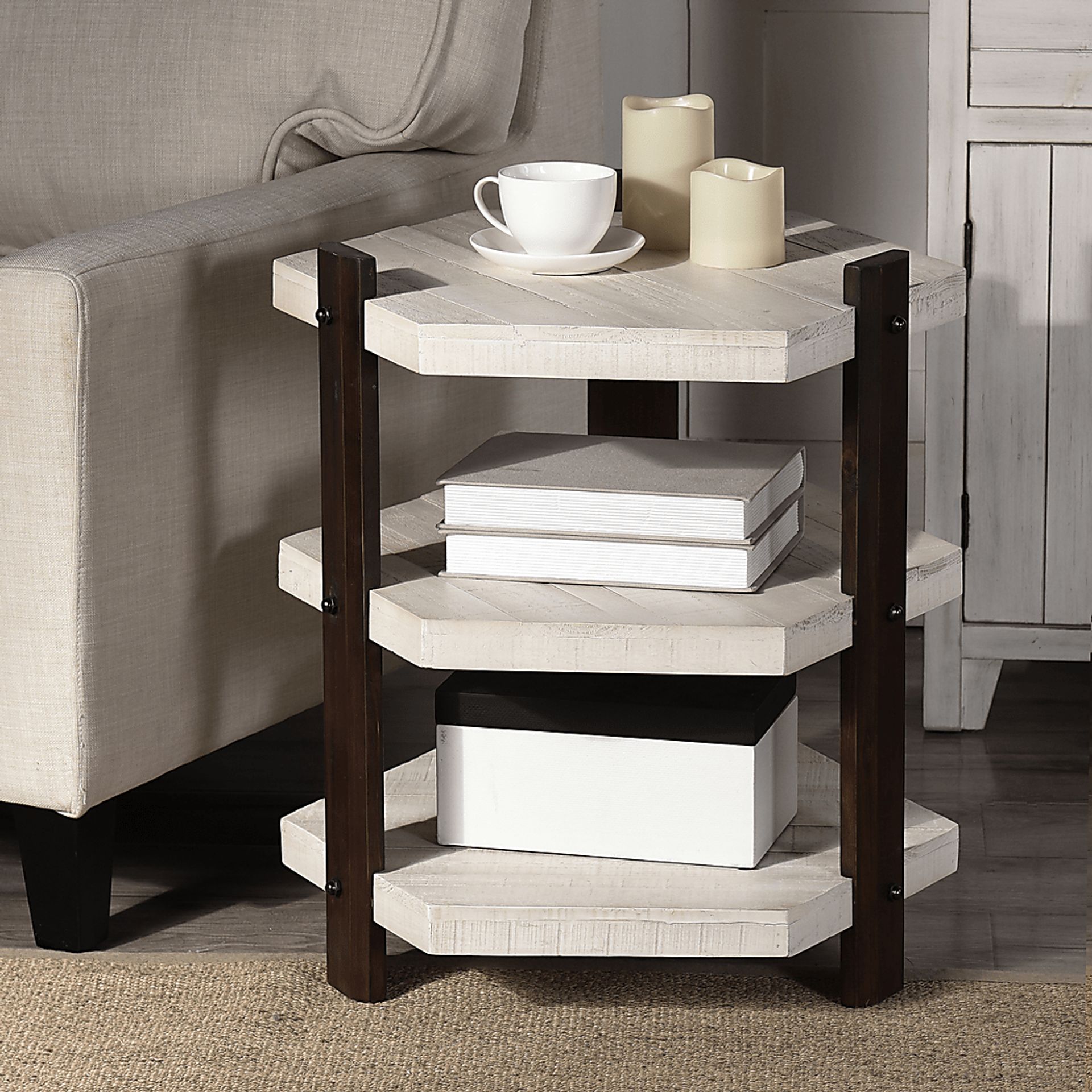 Lissner White End Table - Image 5