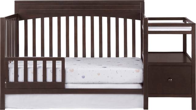 Listmore Espresso Convertible Crib and Changing Table - Thumbnail - Image 4
