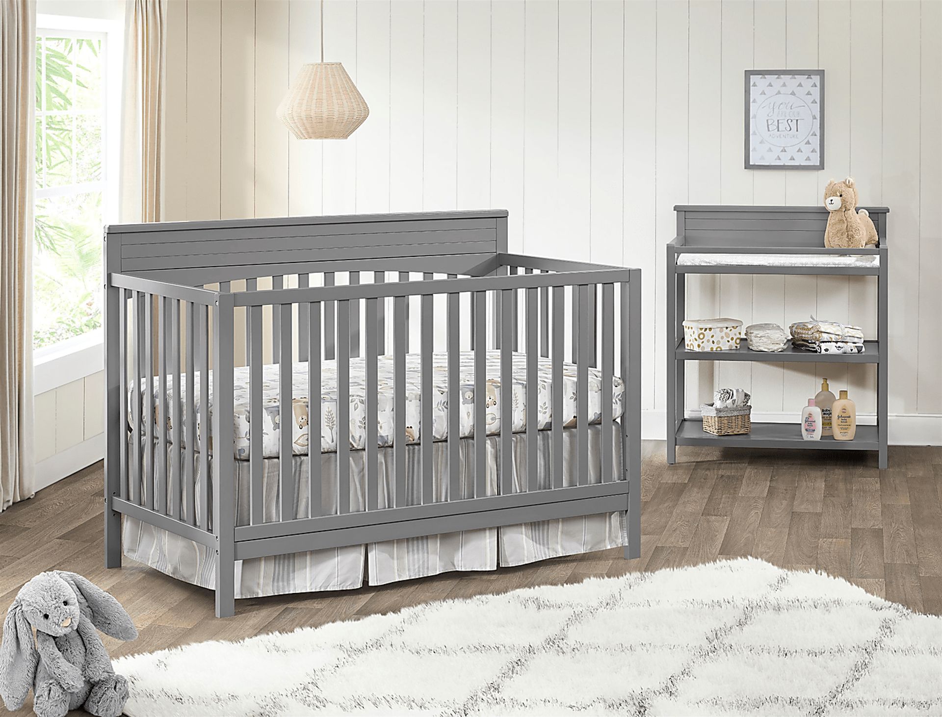 Listmore Gray Changing Table - Image 3