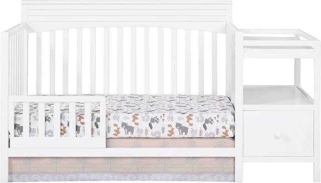 Listmore White Convertible Crib and Changing Table - Thumbnail - Image 3