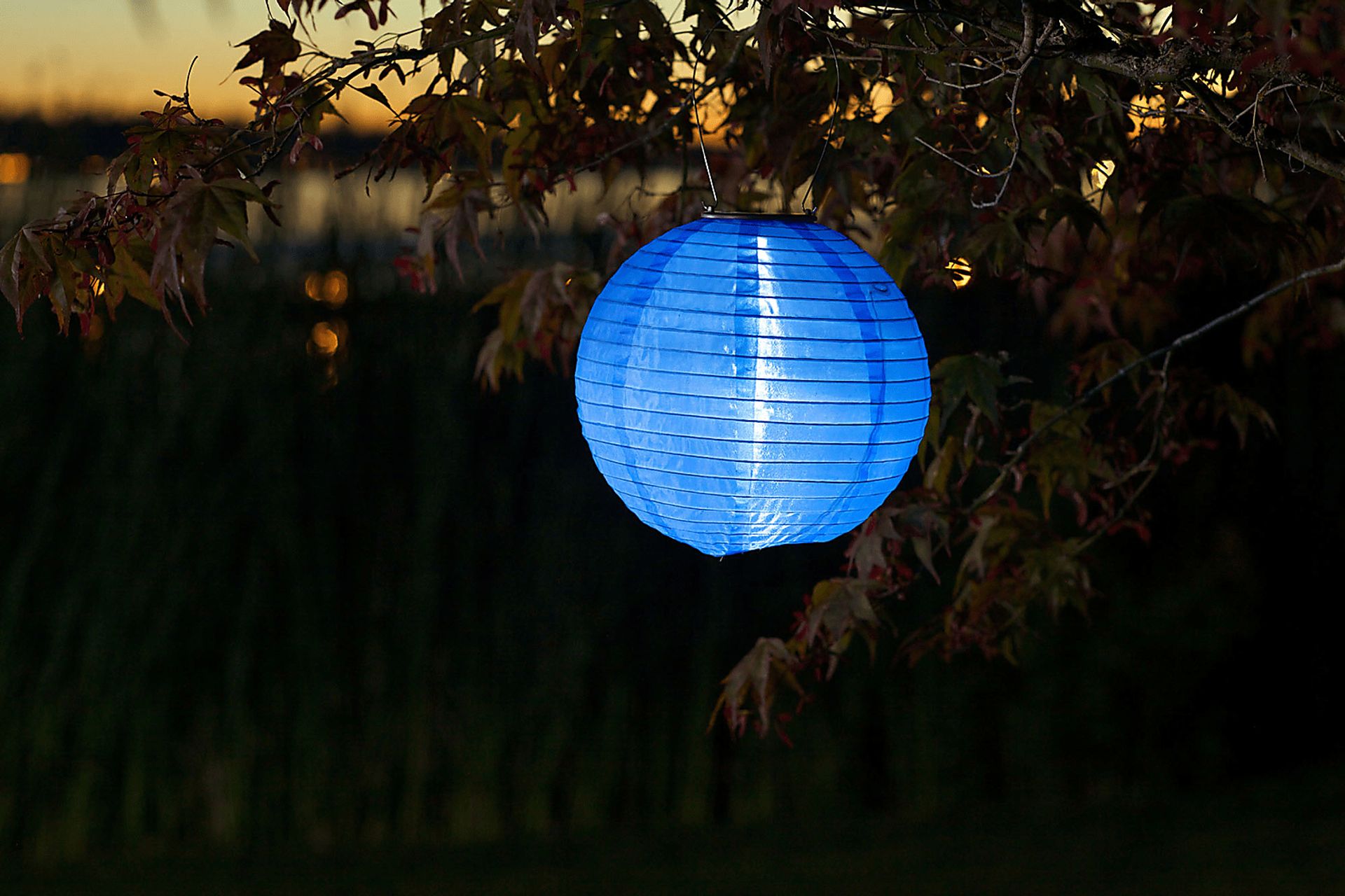 Lita Blue Outdoor Solar Lantern - Image 3