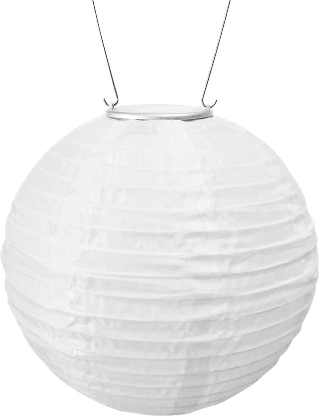 Lita White Outdoor Solar Lantern - Thumbnail - Image 1
