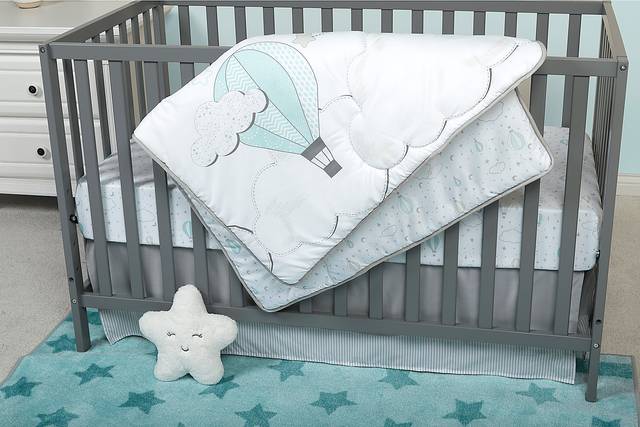 Little Drifter White 4 Pc Baby Bedding Set - Thumbnail - Image 11