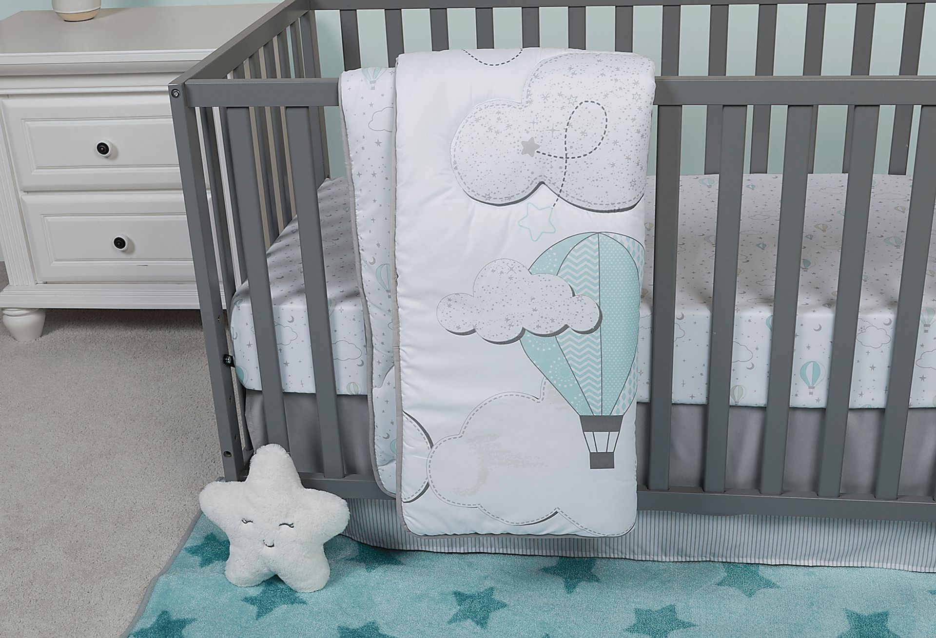 Little Drifter White 4 Pc Baby Bedding Set - Image 14