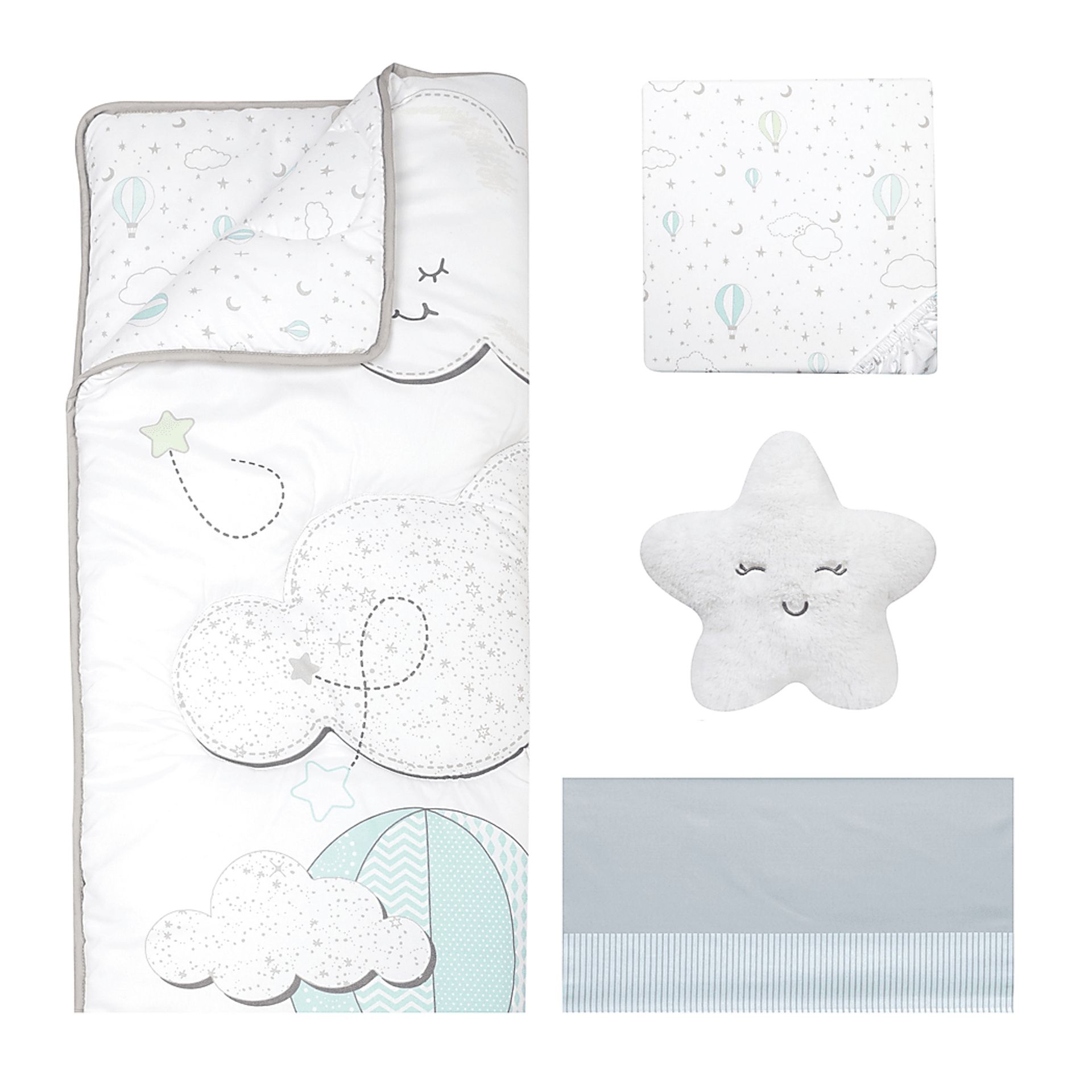 Little Drifter White 4 Pc Baby Bedding Set - Image 2