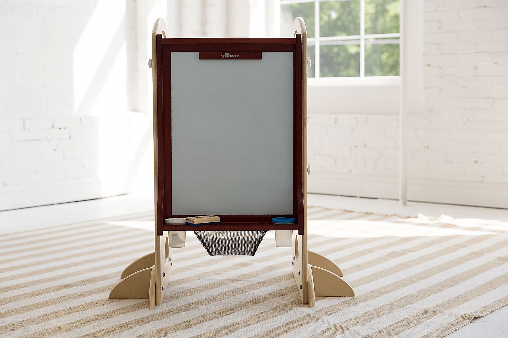 Little Partners Cherry Learning Tower with Learn and Share Easel - Image 2