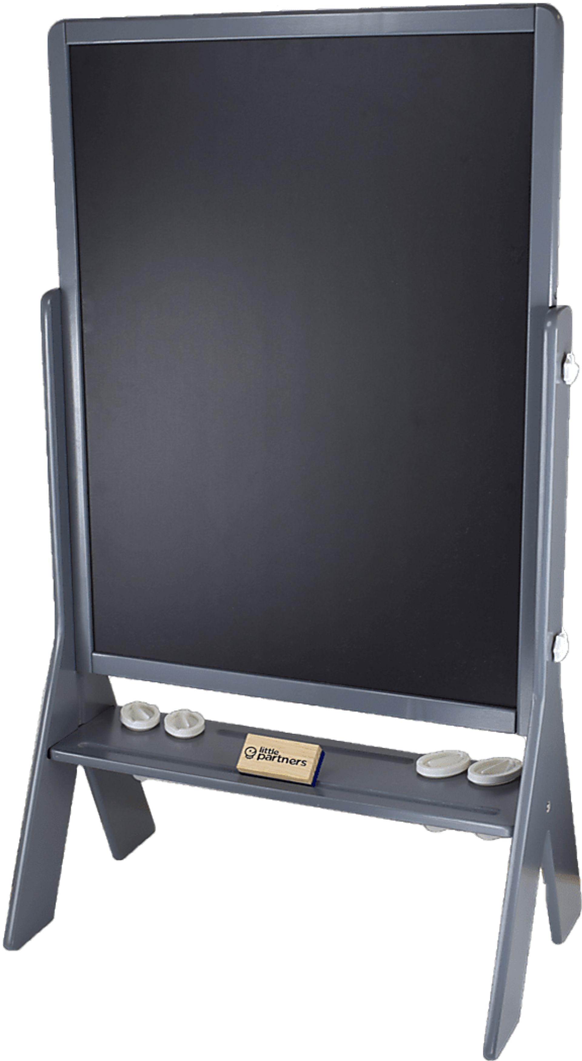 Little Partners Gray Contempo Two-Sided Art Easel - Image 2