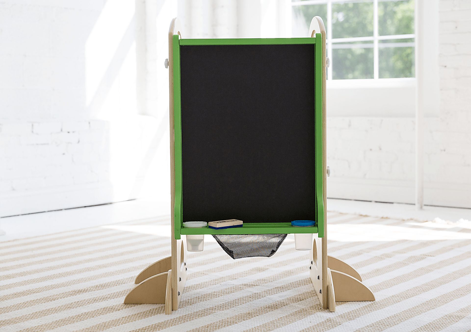Little Partners Green Learning Tower with Learn and Share Easel - Image 3