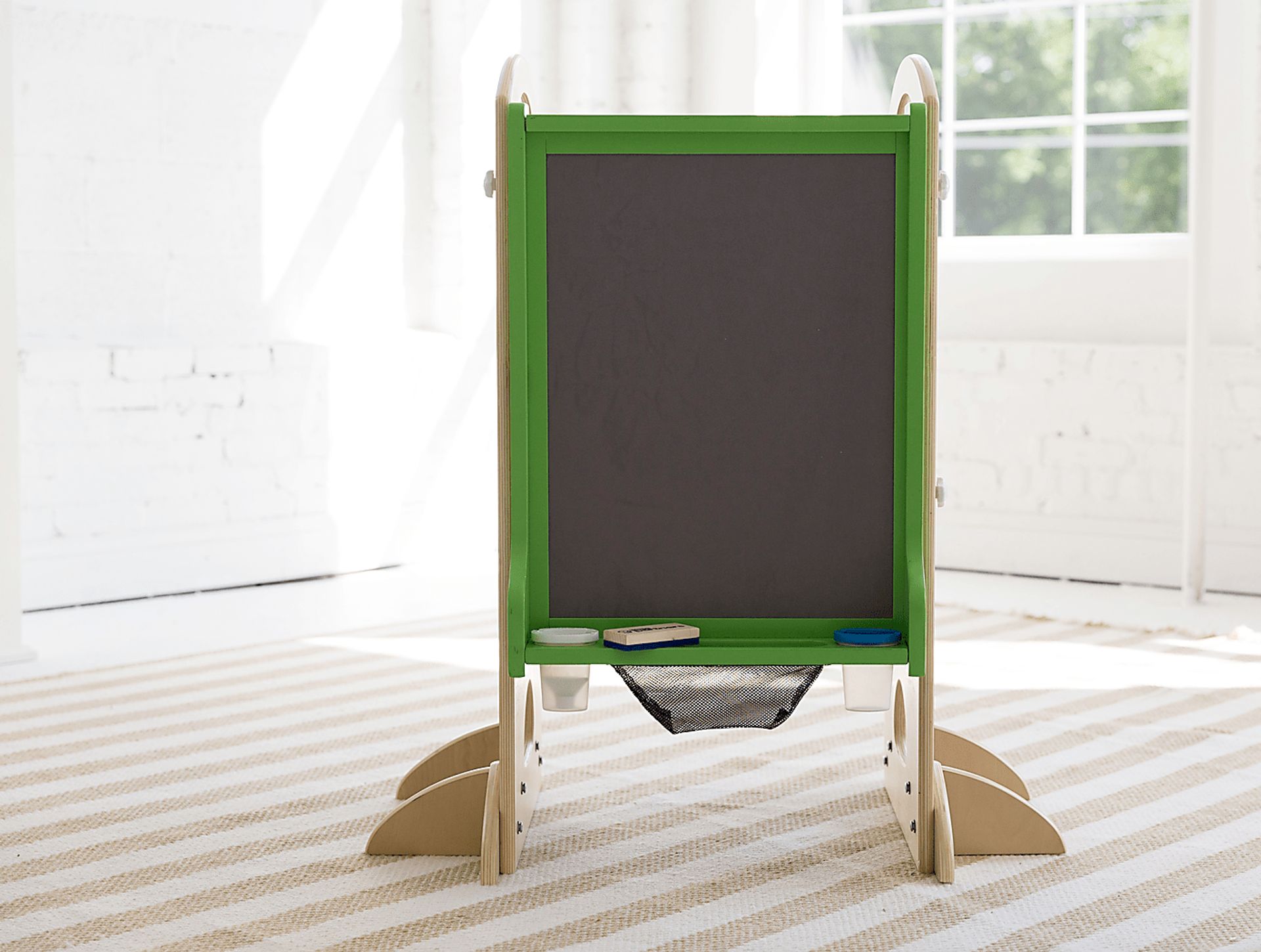 Little Partners Green Learning Tower with Learn and Share Easel - Image 5