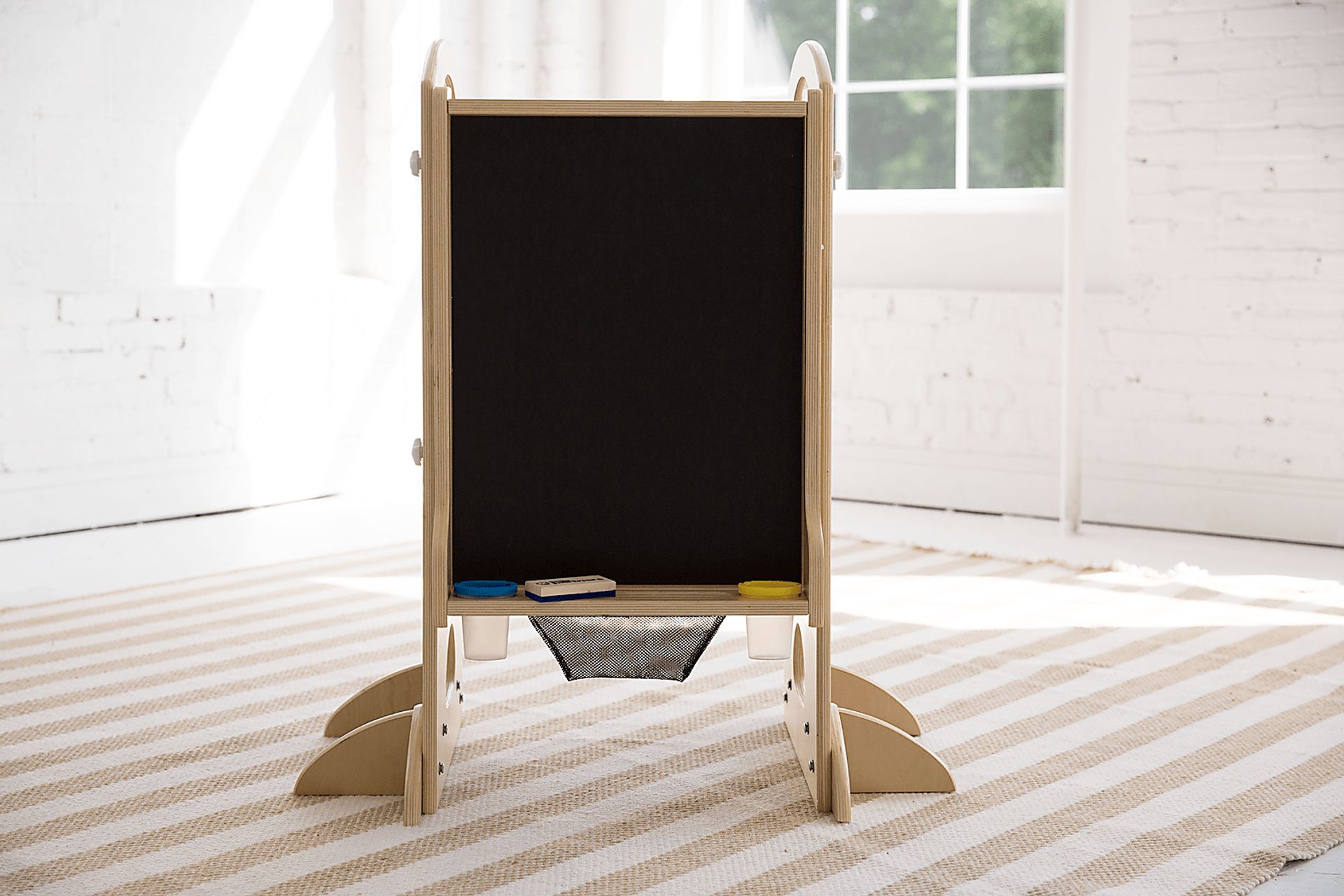 Little Partners Natural Learning Tower with Learn and Share Easel - Image 3