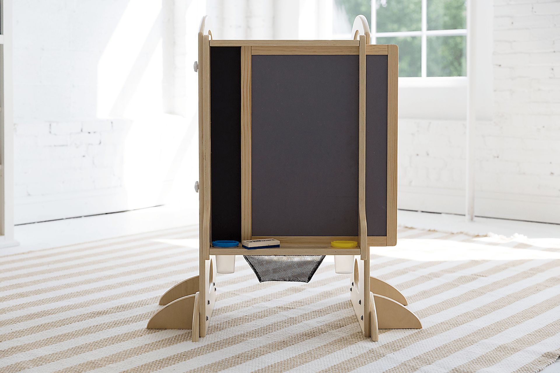 Little Partners Natural Learning Tower with Learn and Share Easel - Image 4