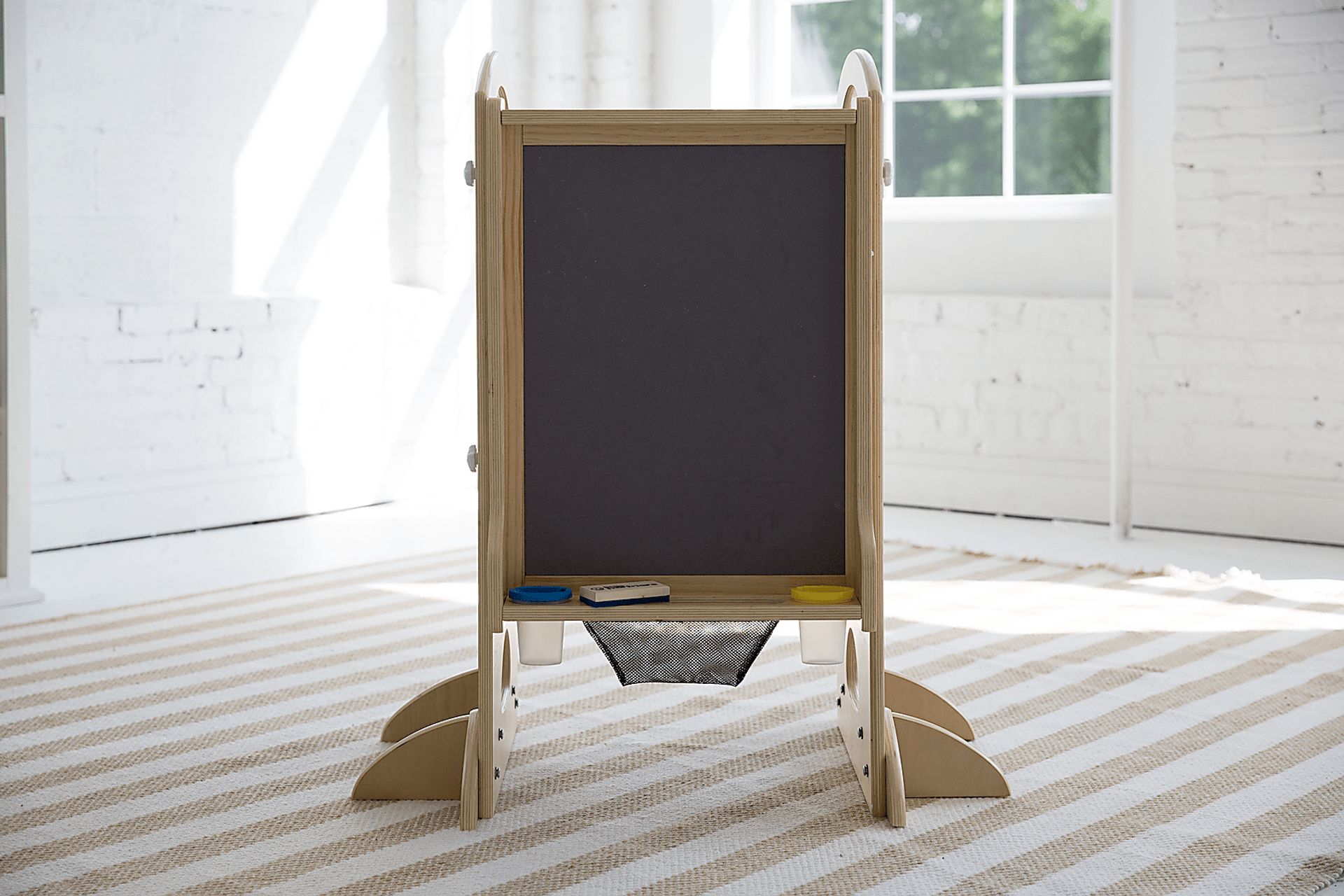Little Partners Natural Learning Tower with Learn and Share Easel - Image 5