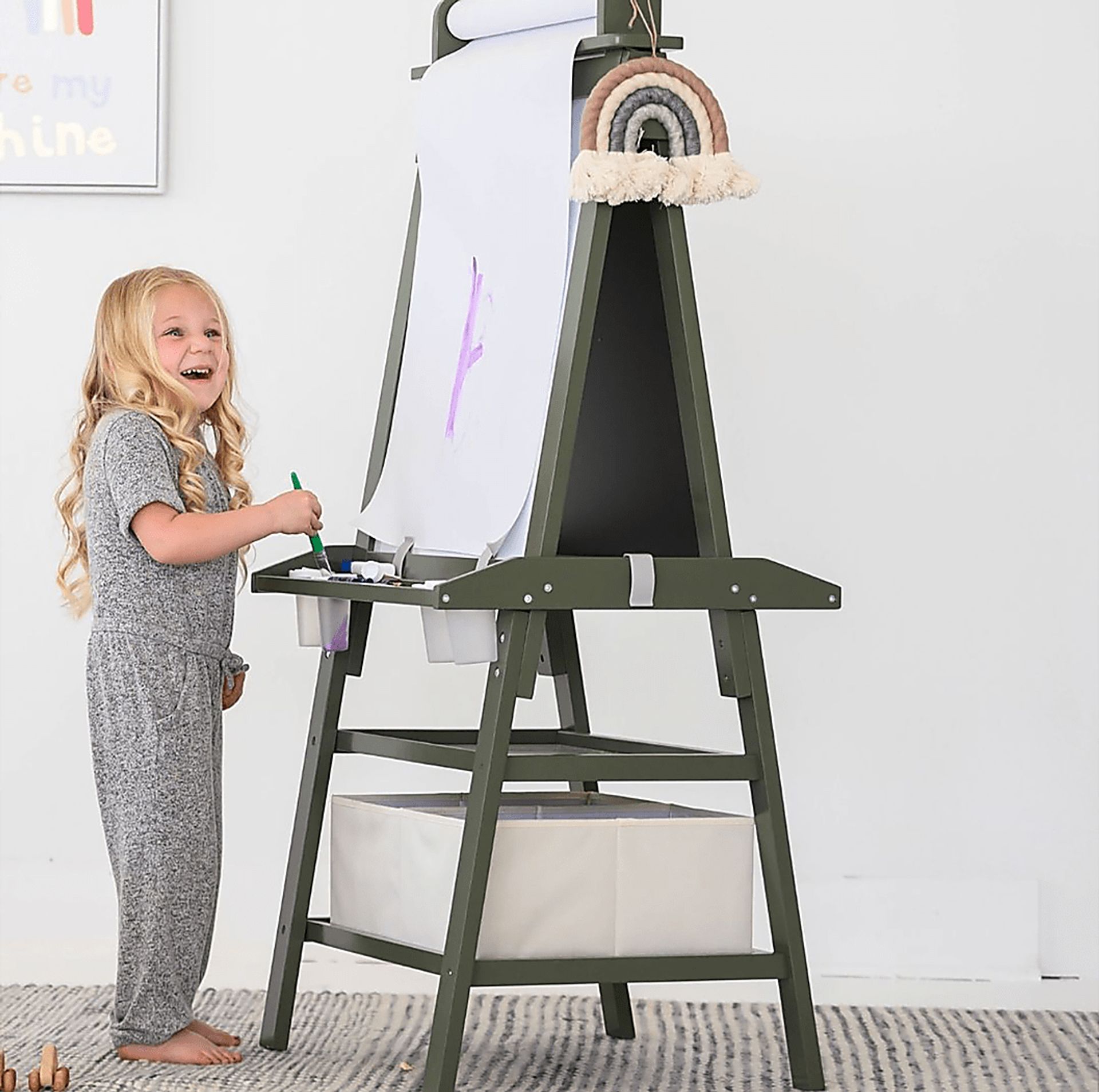 Little Partners Olive Deluxe Learn and Play Art Center - Image 2