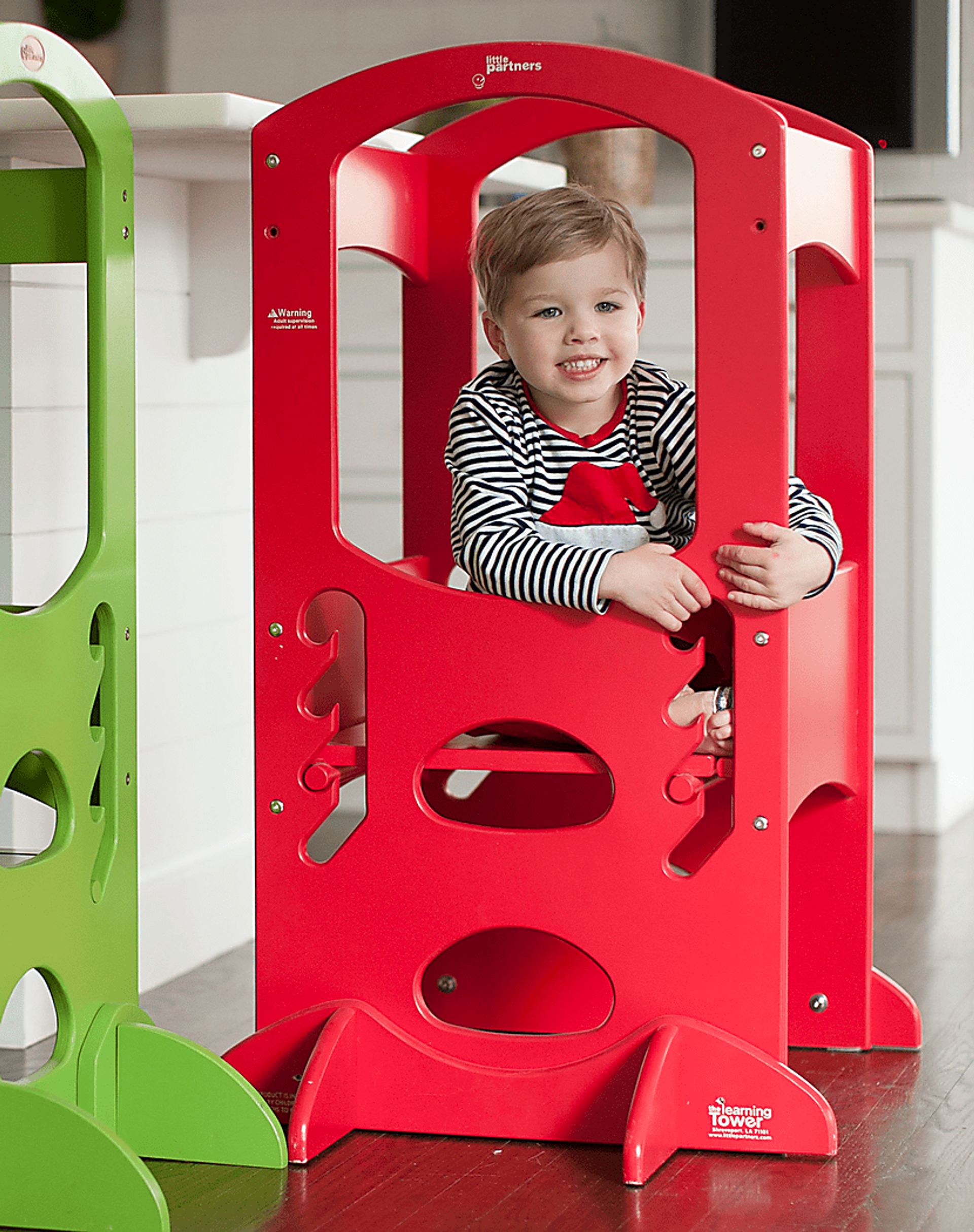 Little Partners Red Learning Tower - Image 4