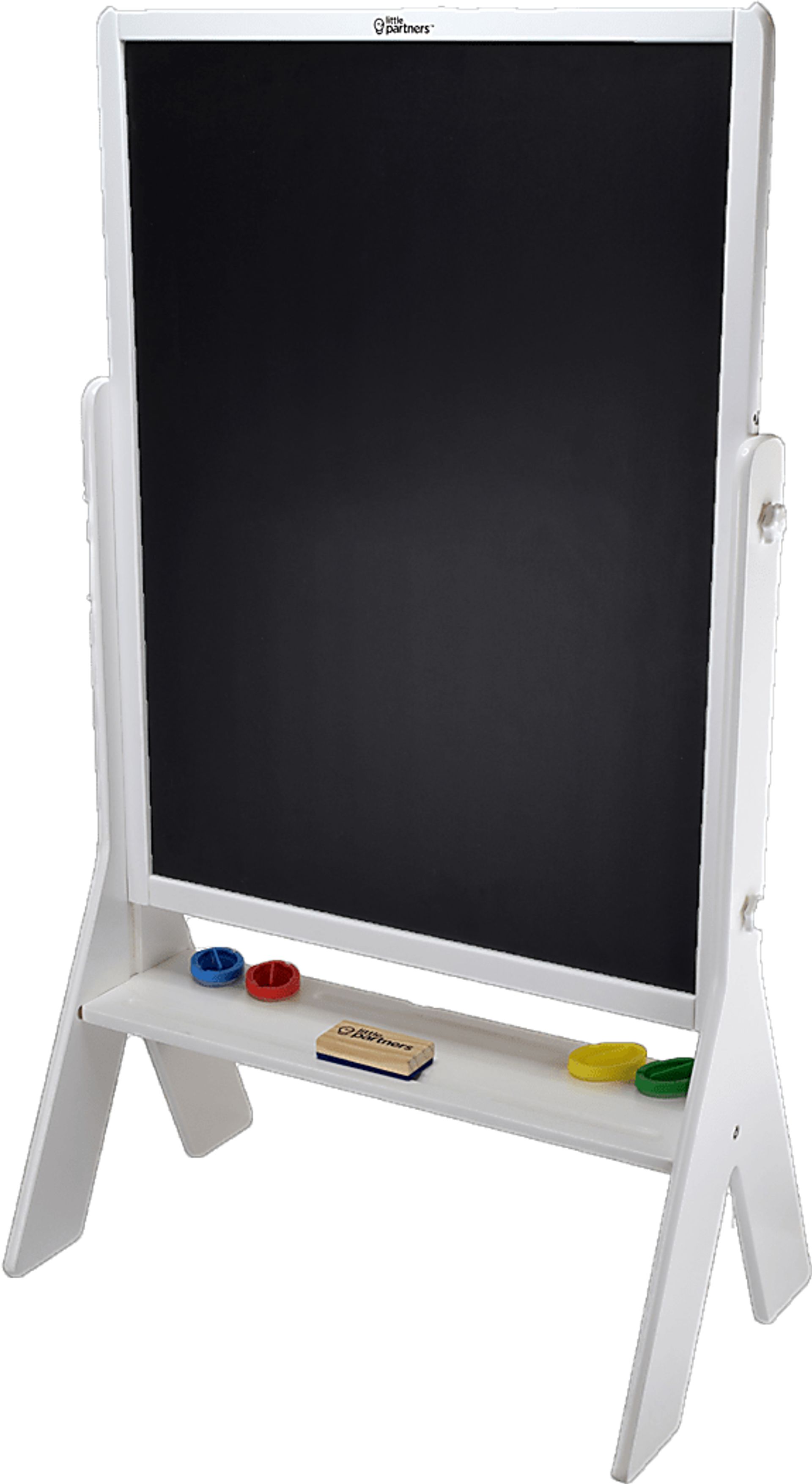 Little Partners White Contempo Two-Sided Art Easel - Image 2